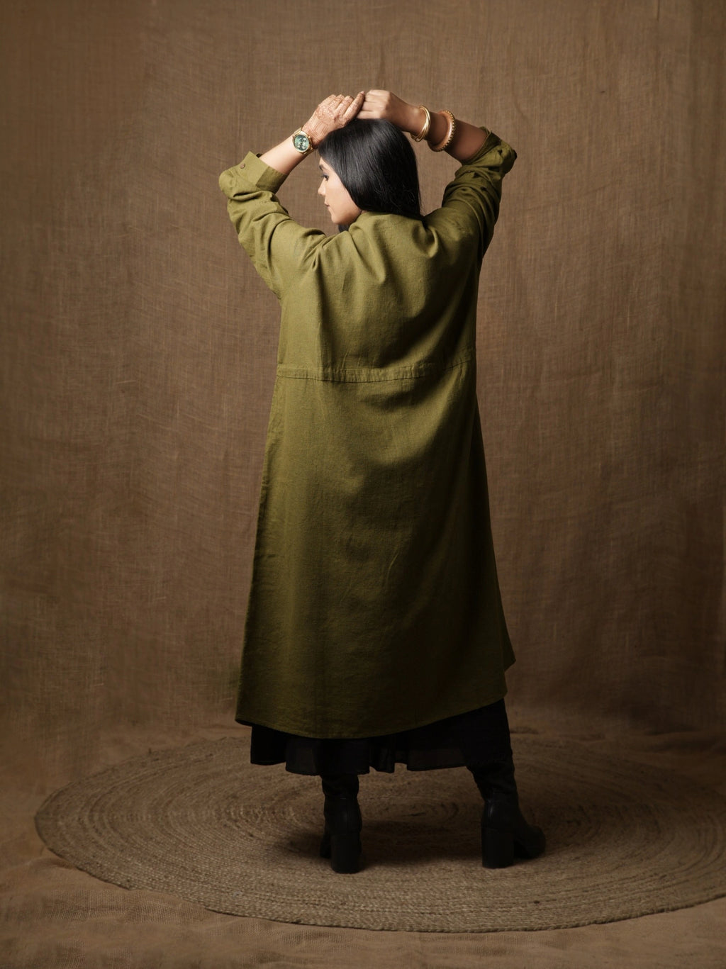 The Ultimate Olive Cambridge Dress