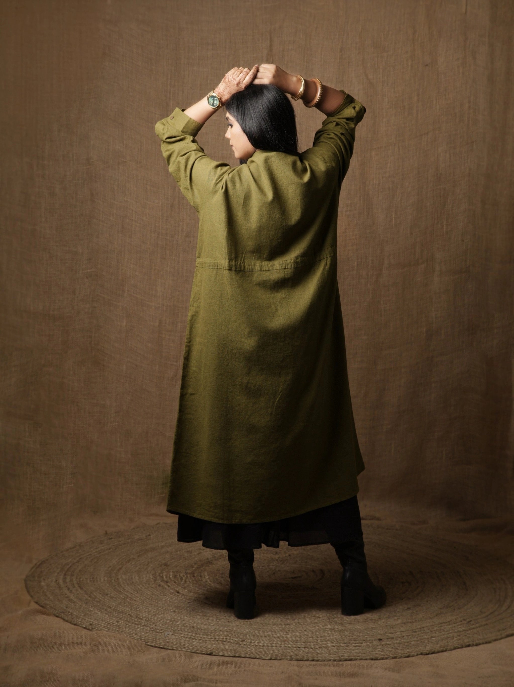 The Ultimate Olive Cambridge Dress