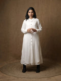 LUXE LINEN WHITE SHIRT DRESS