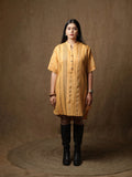 LINEN HI-LOW SHIRT DRESS - MANGO
