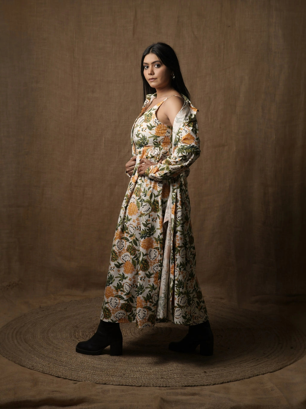ALINE SHIRT DRESS - WILD FOREST