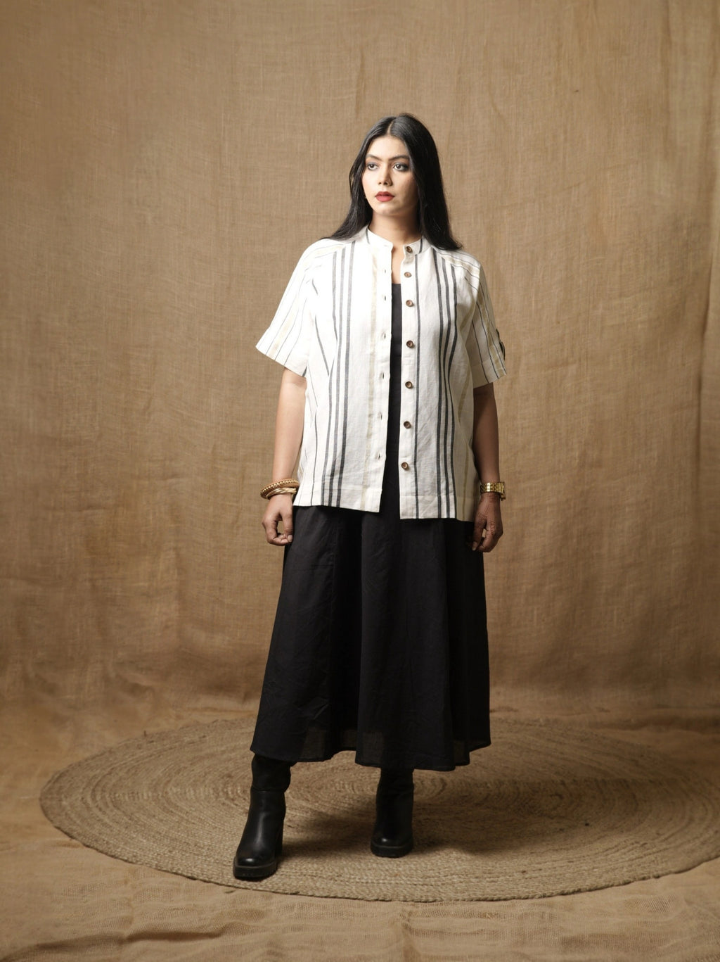 WRANGLEN SLEEVE WHITE SHIRT TOP