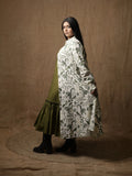 ALINE SHIRT DRESS - LEAF PRINT