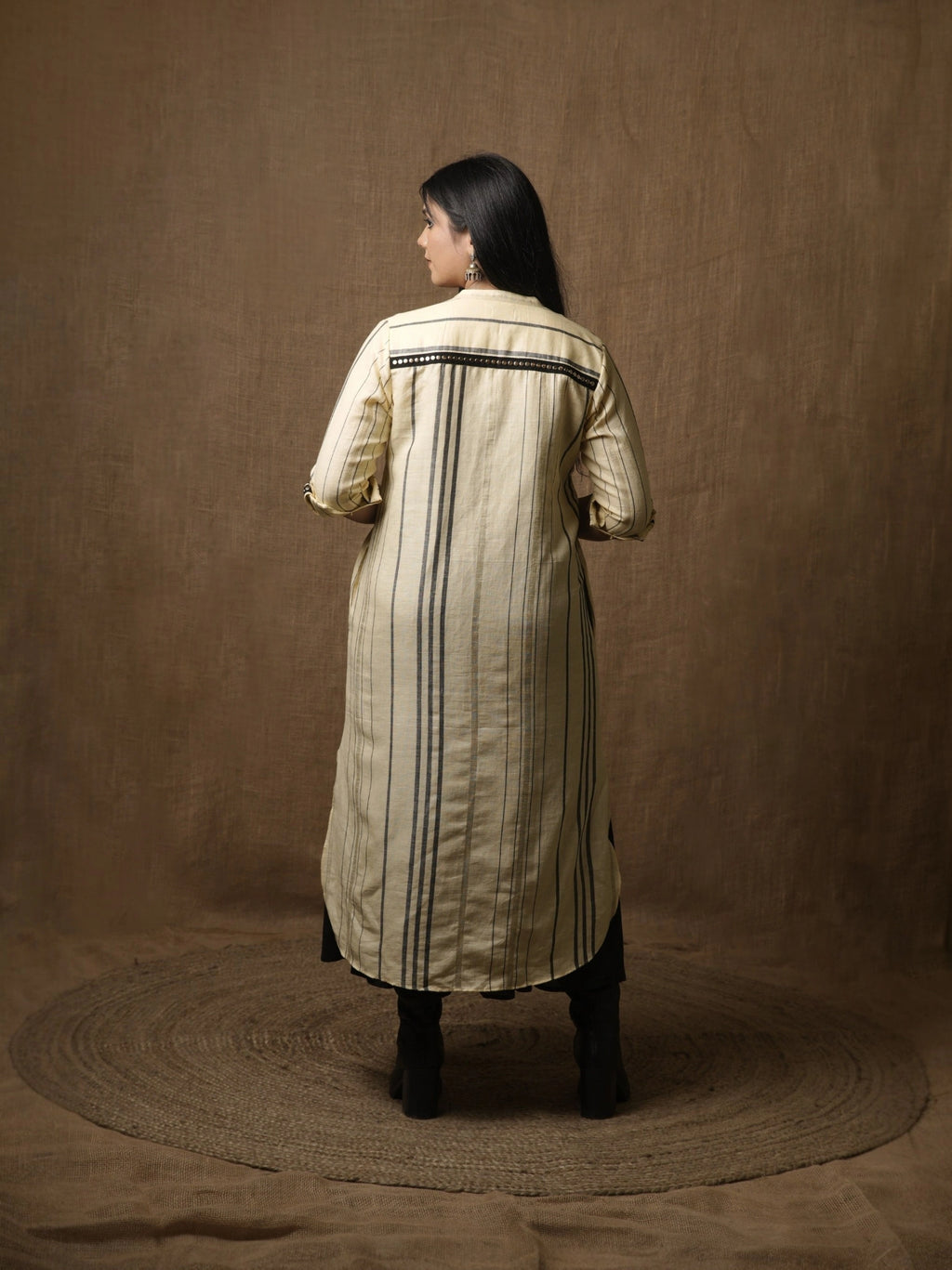 THE CLASSIC KURTA DRESS  - LEMON