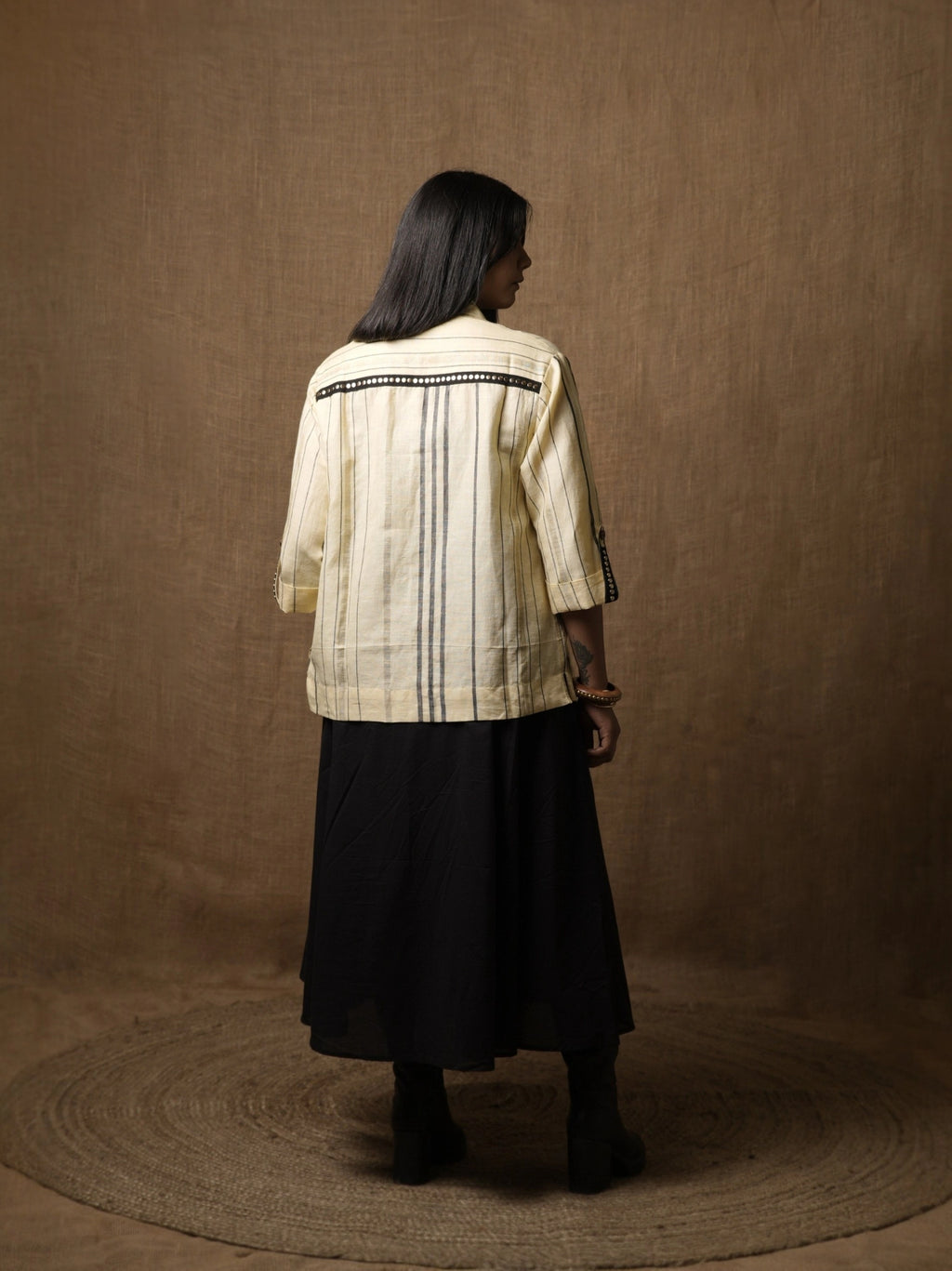 POLICE SHIRT TOP - LEMON